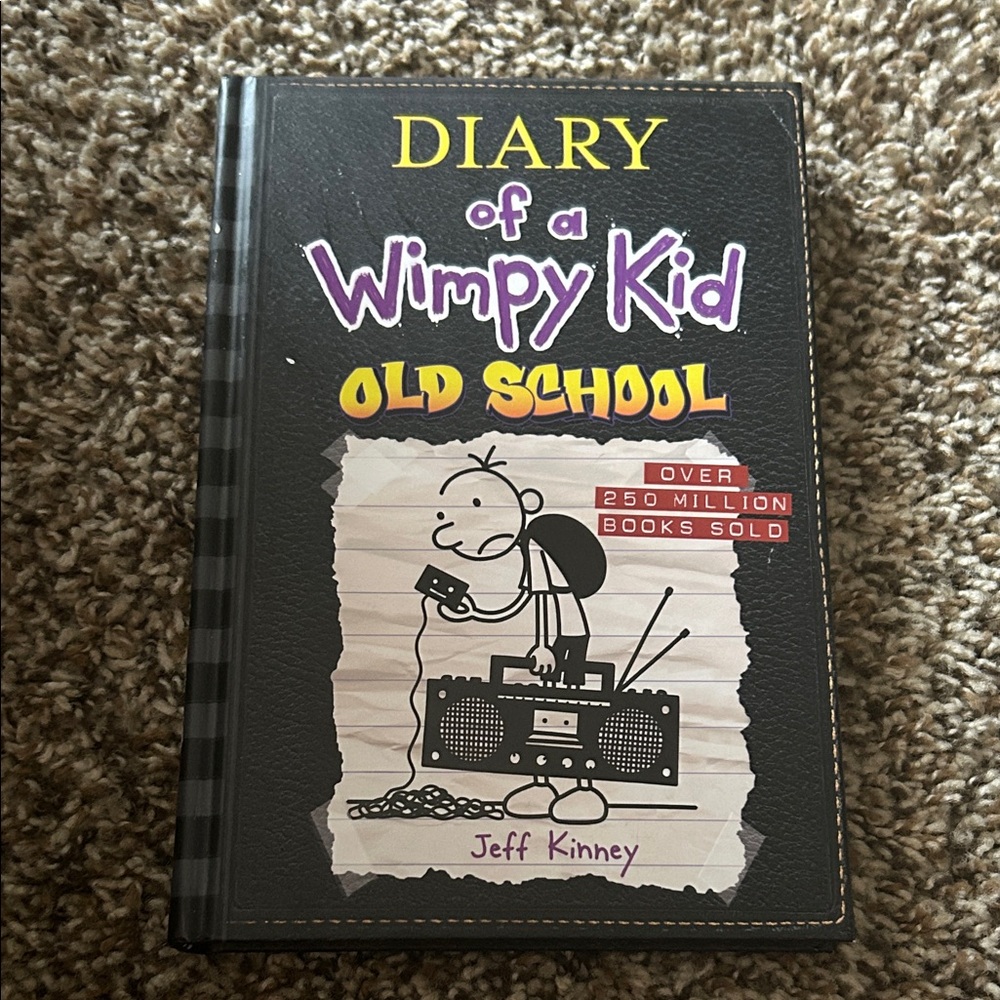 Abrams Books Diary of a Wimpy Kid Old School — Black, Yellow, Purple